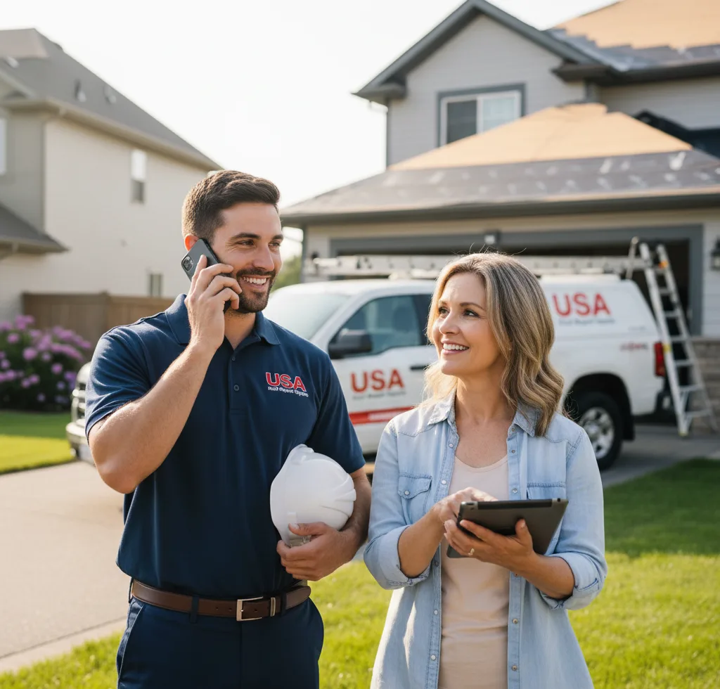 USA Roof Repair Experts customer support in Gallion